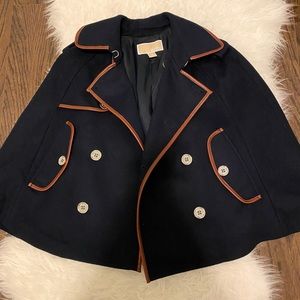 Riding cape navy blue